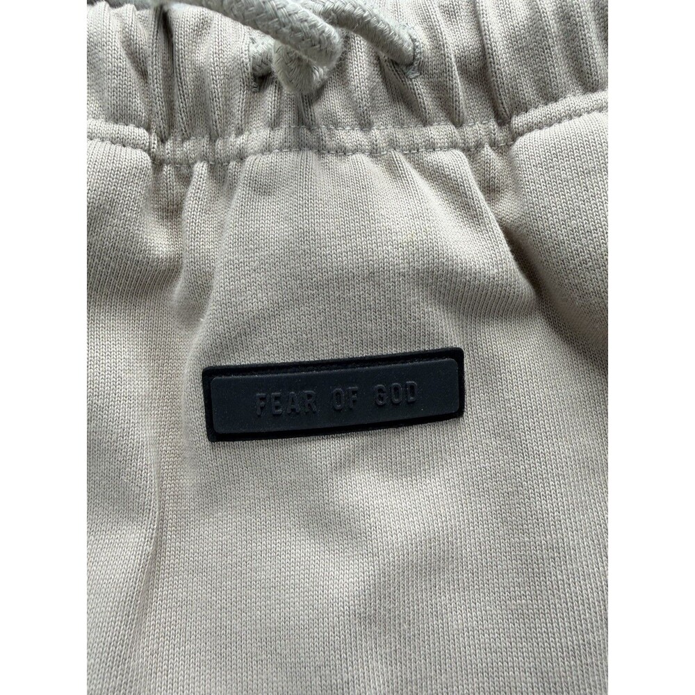 Fear of God Essentials Beige Cotton Midi Skirt Women S Drawstring Pockets - Picture 6 of 12
